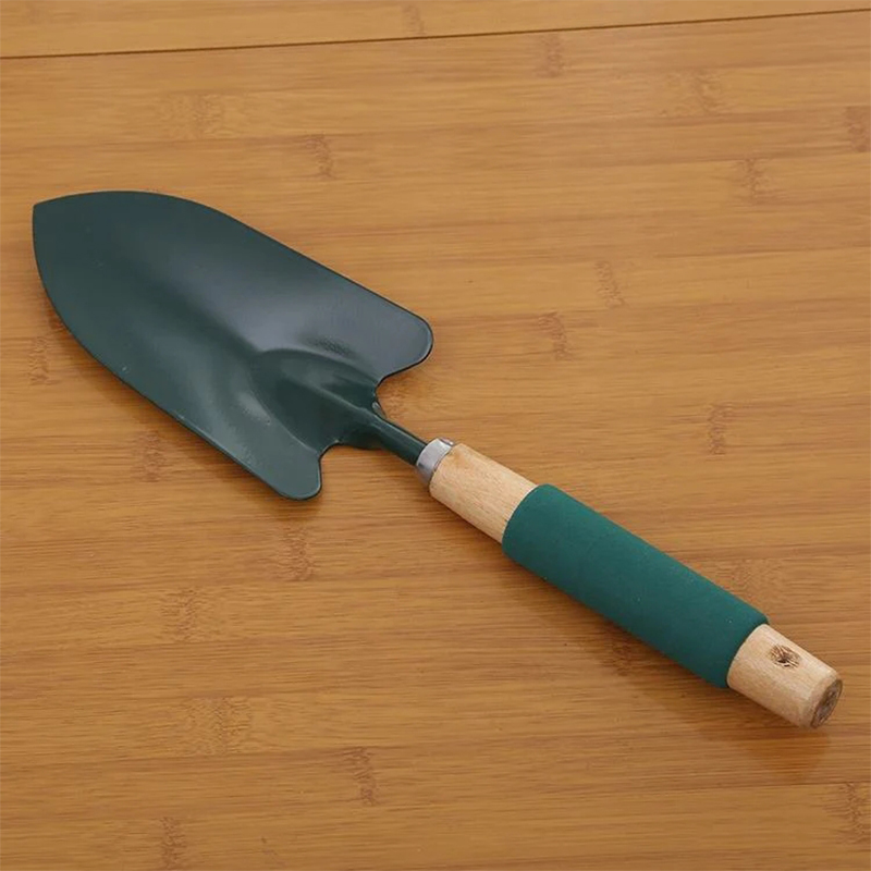 Green Metal Gardening Shovel Hand Garden Trowel  Angled Bend-Proof Digging Garden Spade