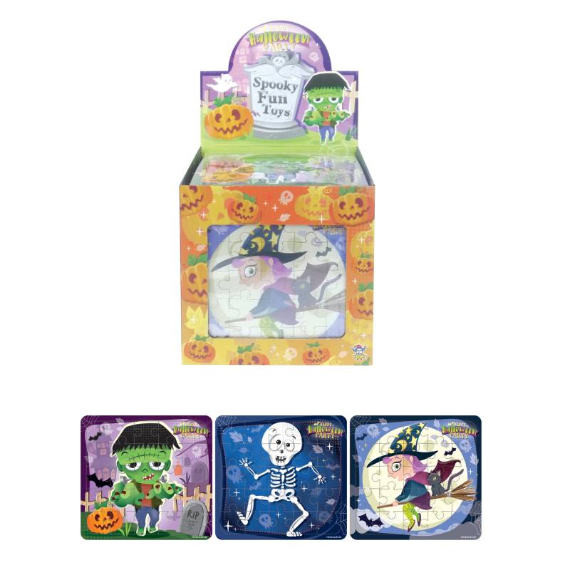 Halloween Mini Jigsaw Puzzles (13cm x 12cm) - Assorted Designs