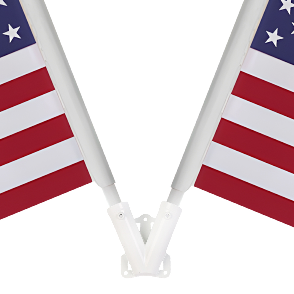 Flagpole Wall Bracket Base for Banner Rack Telescopic Flag Pole & Flag Pole Holder