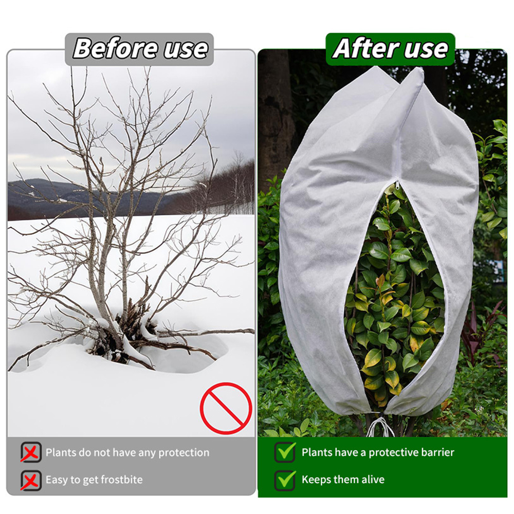 Heavy Duty Frost Protection Fleece Plant Covers Jacket Bush Tree 80 x 100cm