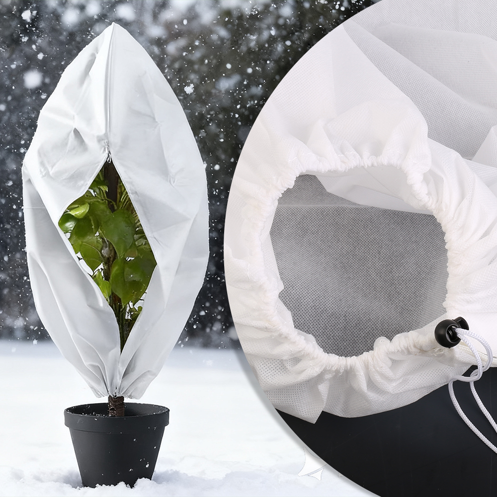 Heavy Duty Frost Protection Fleece Plant Covers Jacket Bush Tree 80 x 100cm