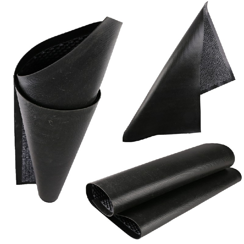 Heavy Duty Hallway Kitchen Door Mats Rubber Barrier Rug Dark Grey - Pineapple Pattern