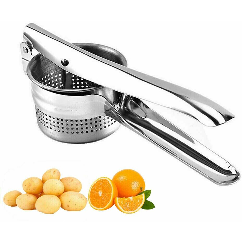 Heavy Duty Steel Potato Ricer Masher Juicer Vegetable Fruit Press Maker