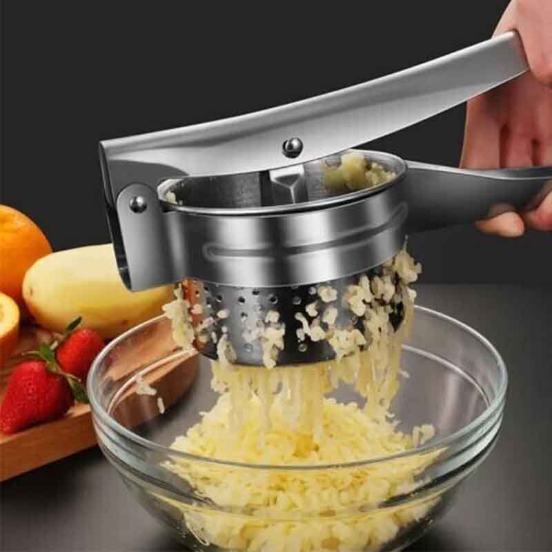 Heavy Duty Steel Potato Ricer Masher Juicer Vegetable Fruit Press Maker