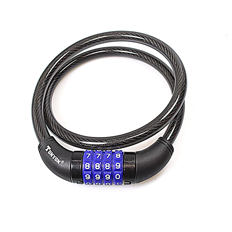 High Quality Bicycle Lock Security Combination Lock 4-Digit Strong Heavy Duty Long Lock