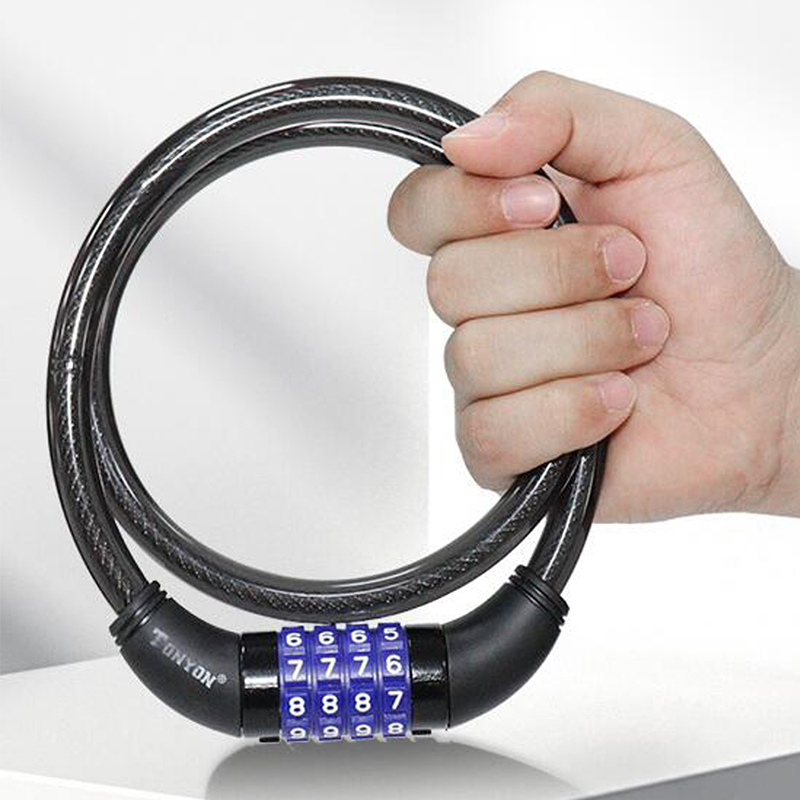 High Quality Bicycle Lock Security Combination Lock 4-Digit Strong Heavy Duty Long Lock
