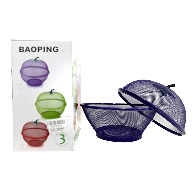 Kitchen Apple Fruit and Vegetable Bowl Basket 28.5cm - Random Colours