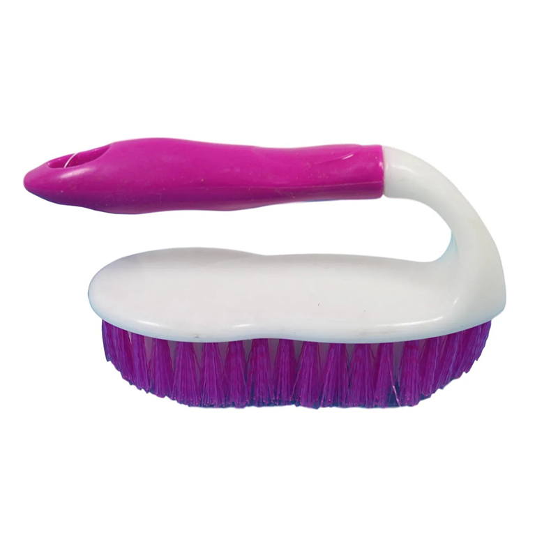 Kitchen Cleaning Scrubbing Brush with Handle 15 cm - Random Colours