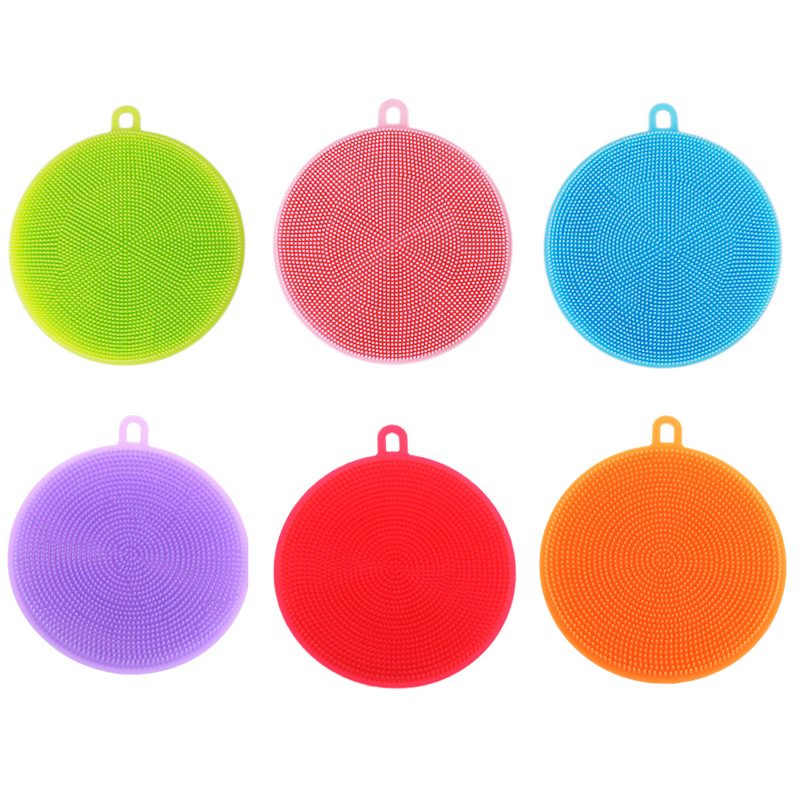Kitchen Silicone Smart Sponge Brush Cleaning Tool - Blue