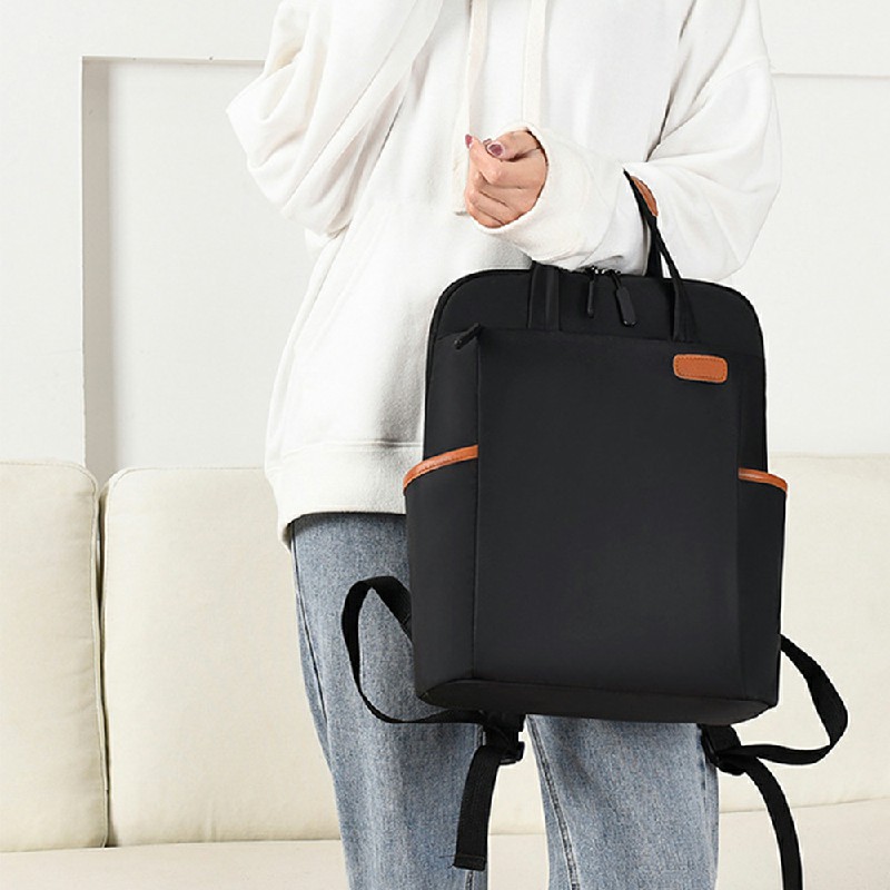 Laptop Backpack Water Resistant USB Large Rucksack for Work Travel - Black