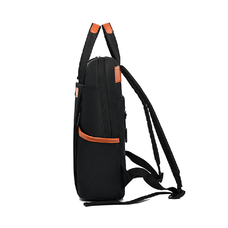 Laptop Backpack Water Resistant USB Large Rucksack for Work Travel - Black