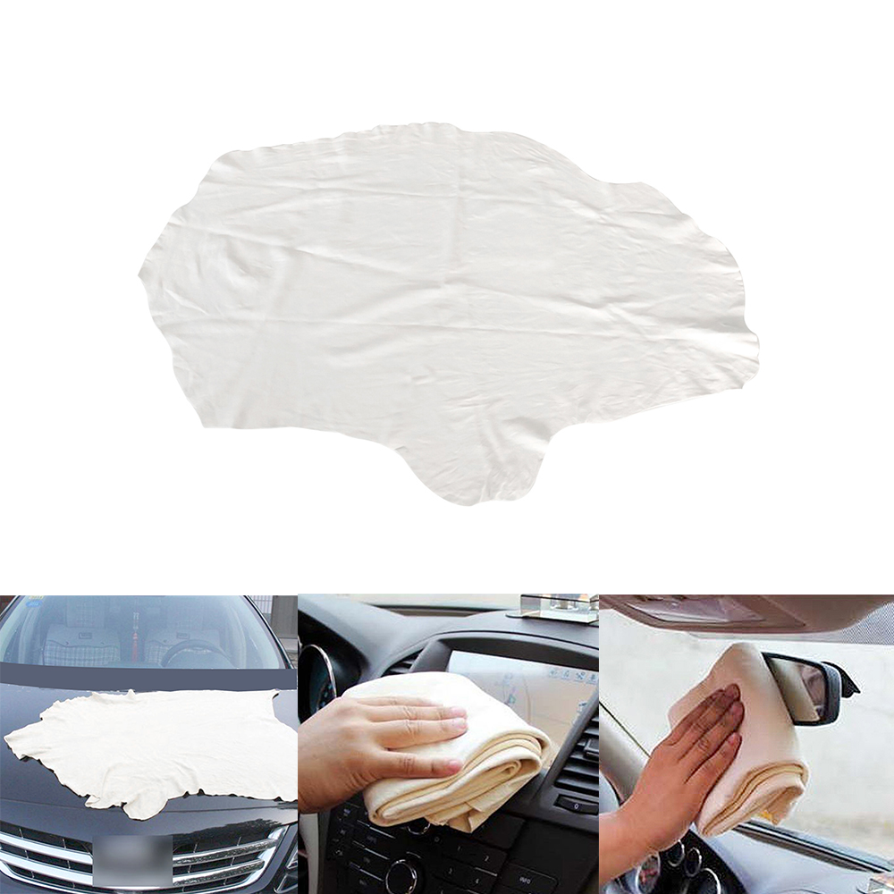 Large Natural Suede Leather Car Cleaning Cloth Drying Towel