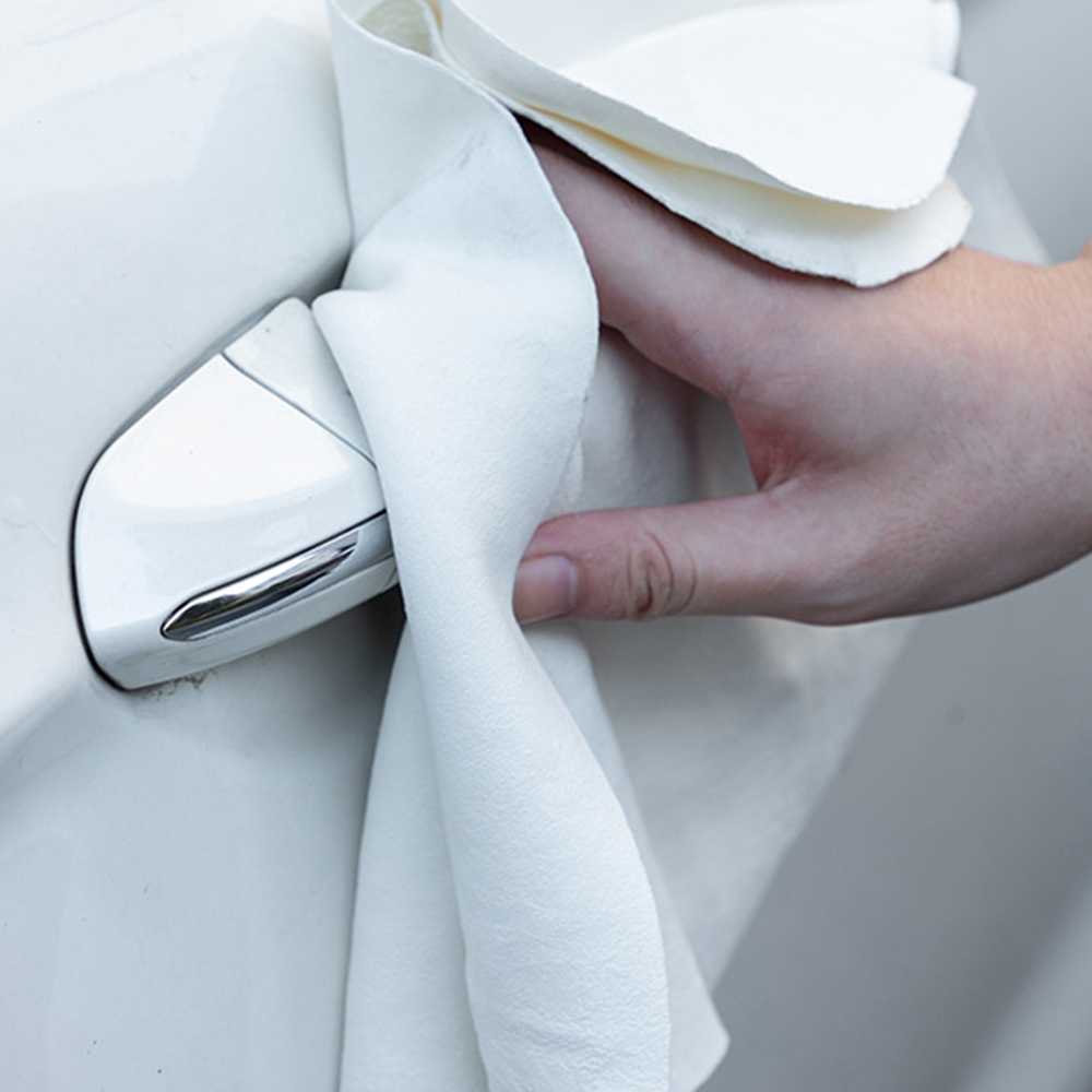 Large Natural Suede Leather Car Cleaning Cloth Drying Towel