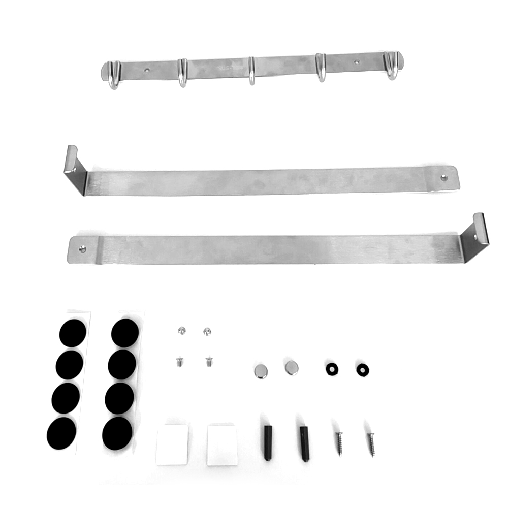 Long Over The Door Hooks Stainless Steel Towel Rack Hooks - 6 Hooks