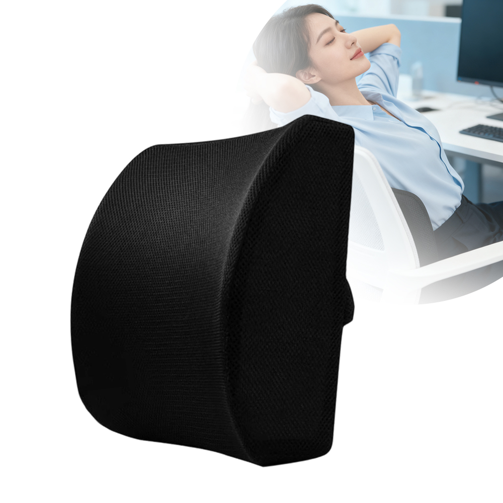 Lumbar Back Support Cushion Lumbar Support Pillow Memory Foam Back Rest Cushion for Wheelchair Office Chair Car Seat
