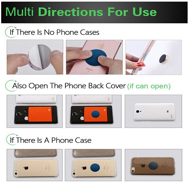 Magnetic Metal Car Dashboard Mount Universal Phone GPS Holder Stand - Golden