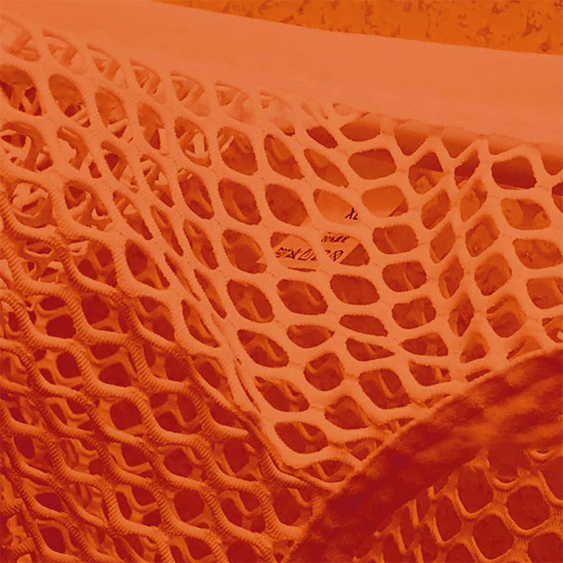 Mens Mini Fishnet G-String Thong T-Back - Orange 2XL