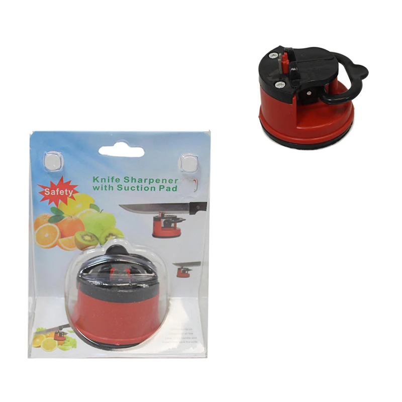 Mini Knife Sharpener Manual Sharpening Tool with Suction Pad
