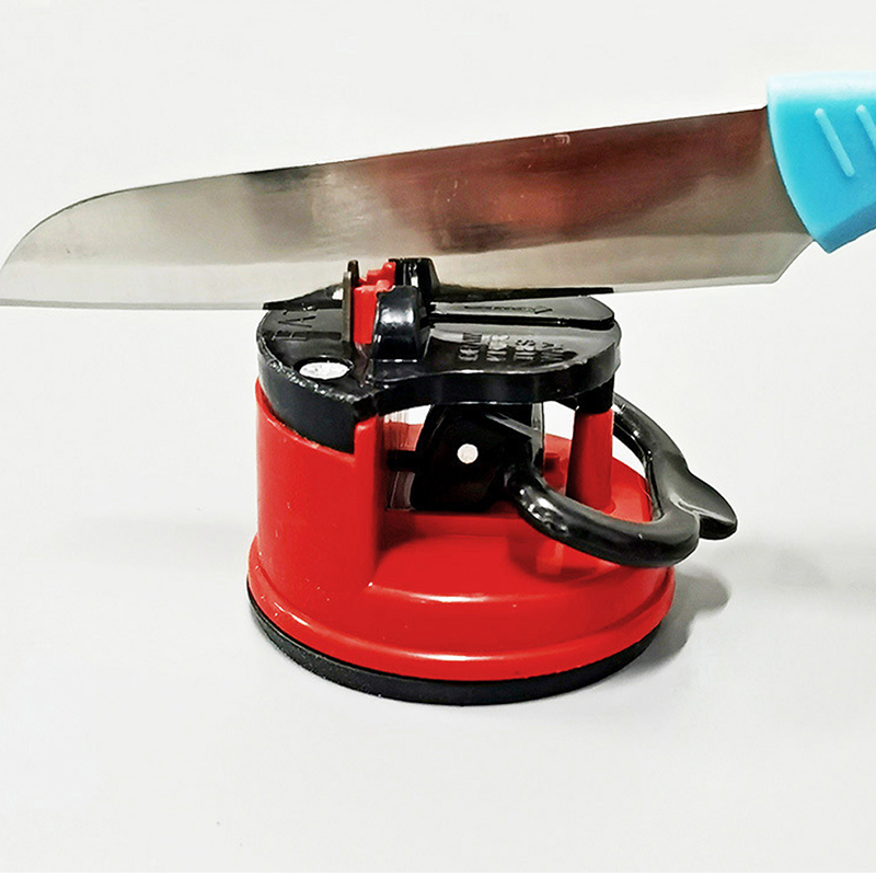 Mini Knife Sharpener Manual Sharpening Tool with Suction Pad