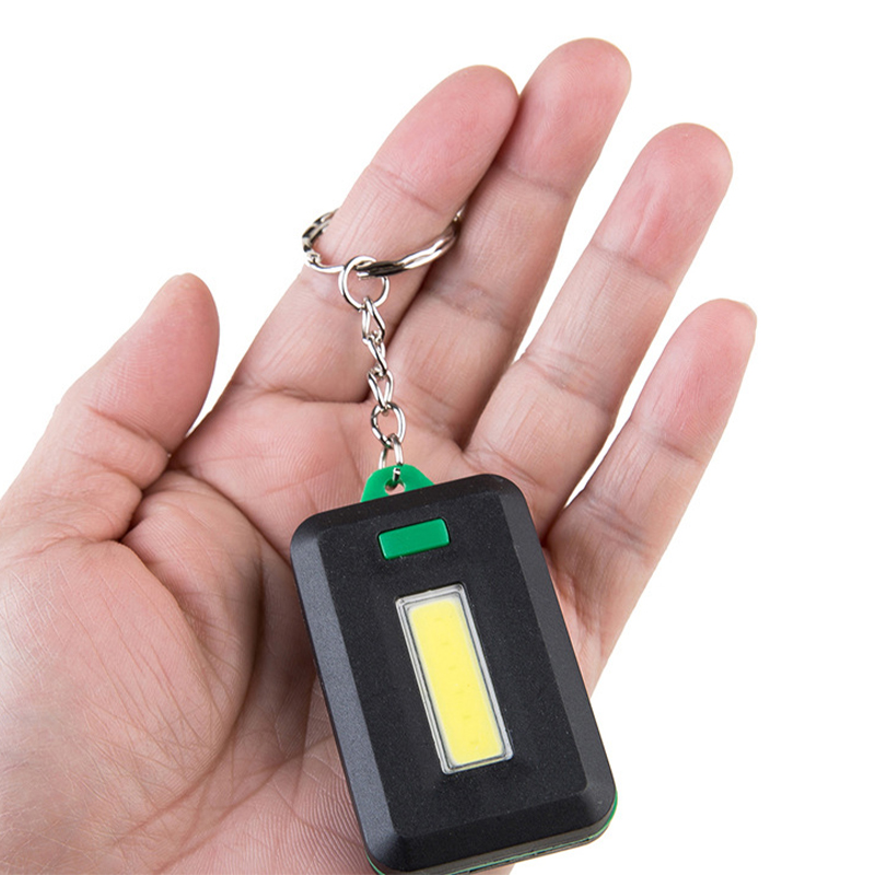 Mini Portable LED Light Keychain Lamp Flashlight - Random Colour