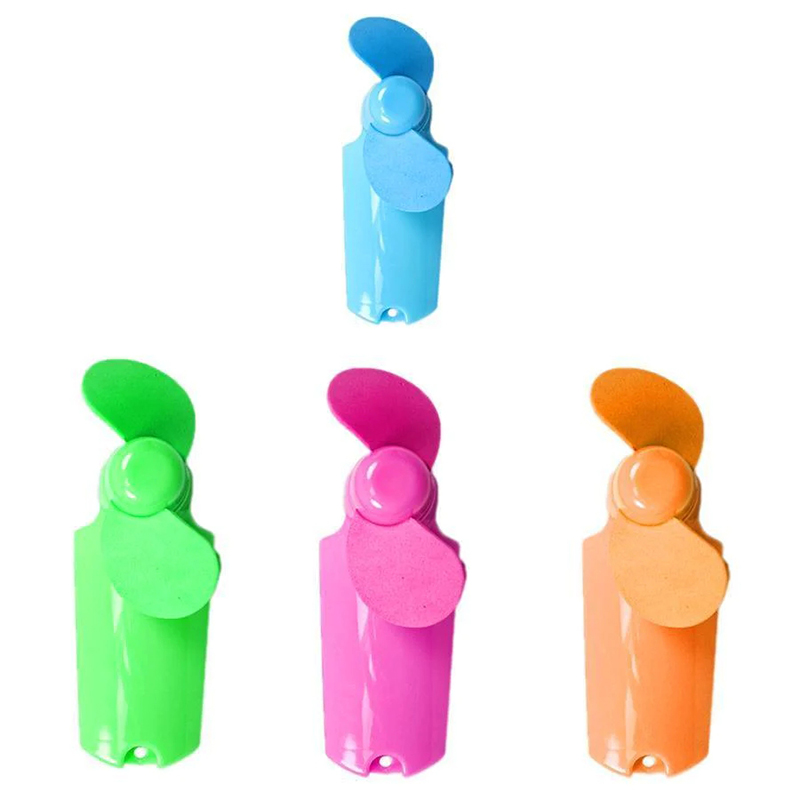 Mini Portable Pocket Fan Hand Held Battery Travel Fan for Cool Air - Random Colour.