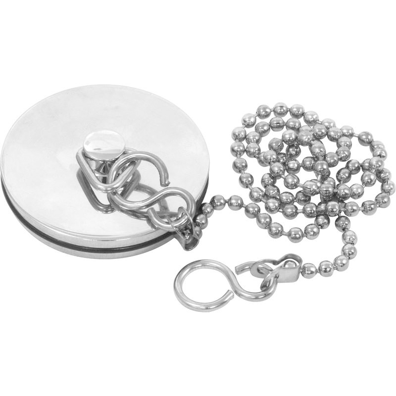 Modern Bathroom Bath Chrome Plug and Chain, 4cm and Chain 12 inch