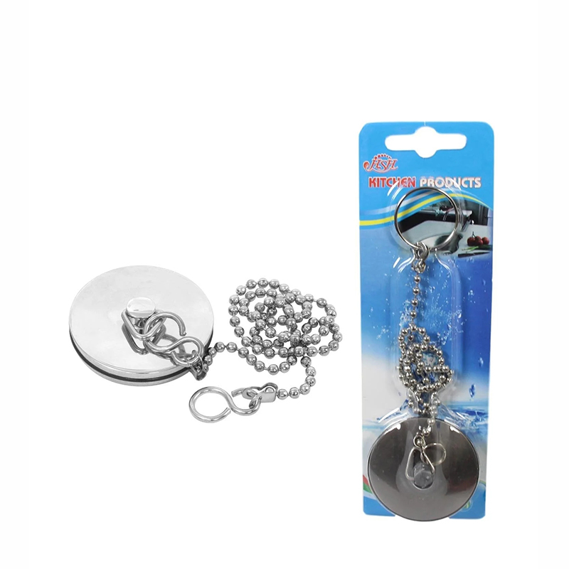 Modern Bathroom Bath Chrome Plug and Chain, 4cm and Chain 12 inch