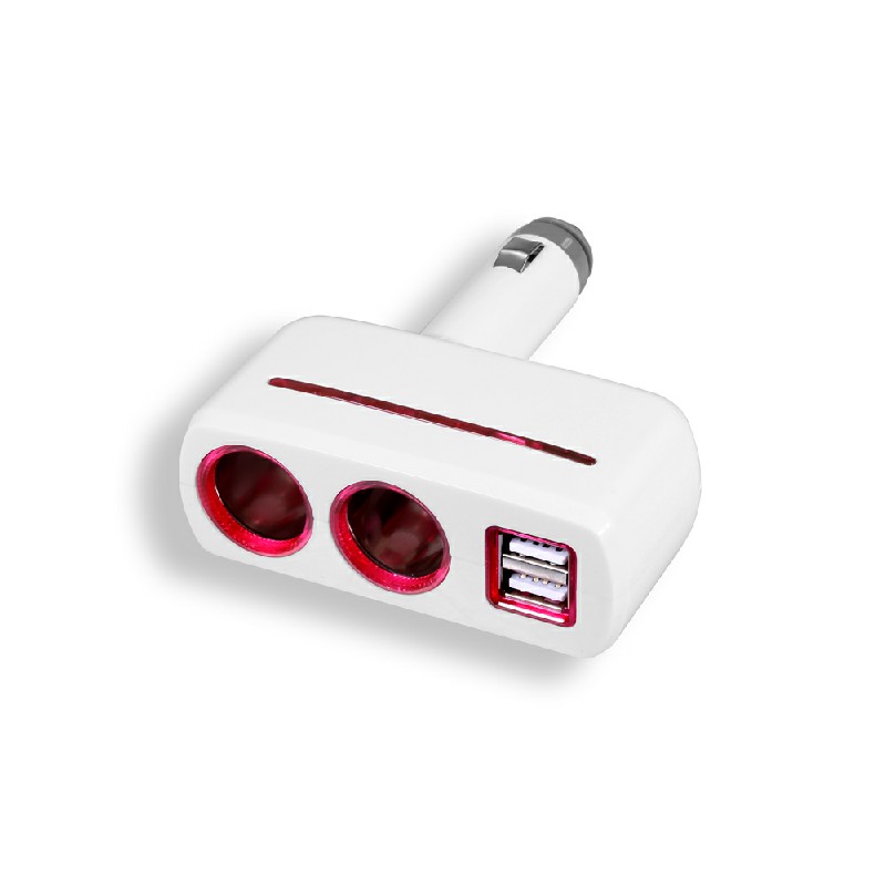 Multi Car Cigarette Socket 2 Way Lighter Splitter Charger Power Adapter Dual USB