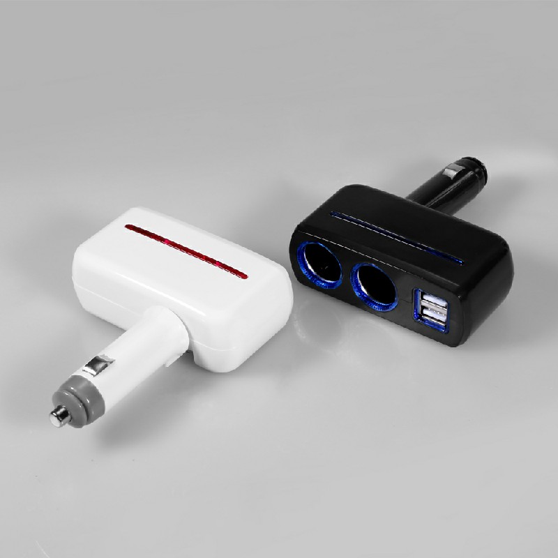 Multi Car Cigarette Socket 2 Way Lighter Splitter Charger Power Adapter Dual USB