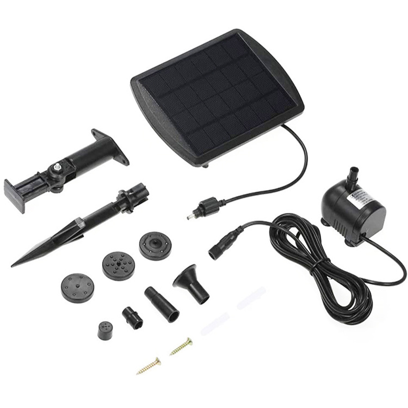 Outdoor Solar Powered Submersible Water Fountain Pump Garden Pond Pool Bird Bath