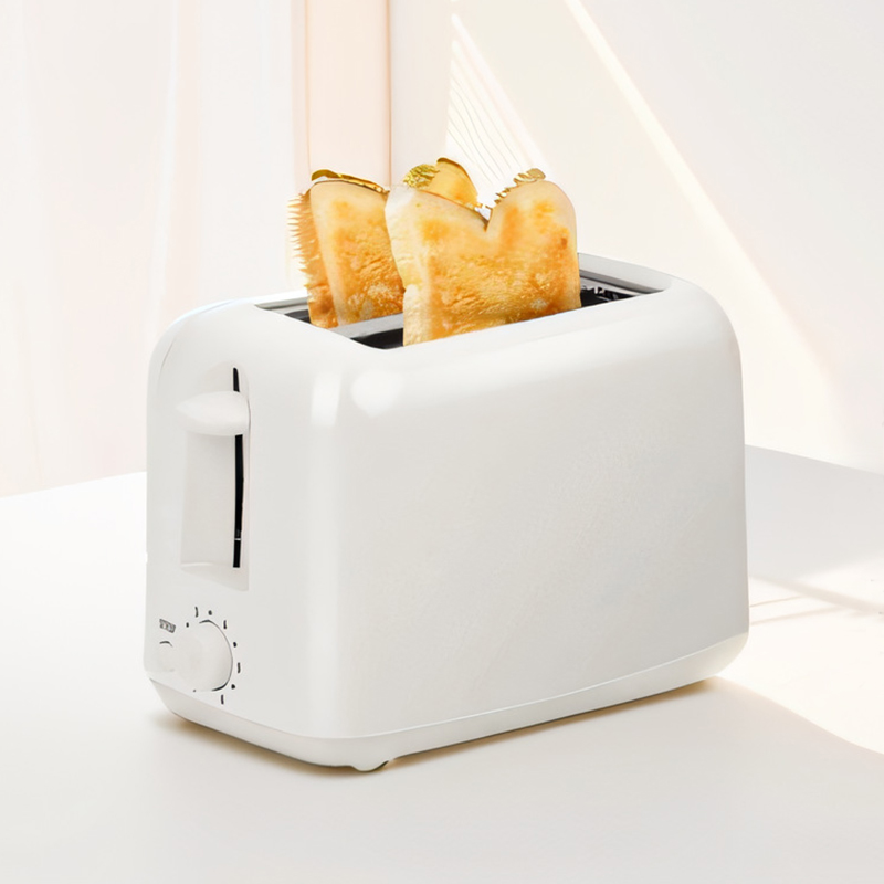 Plastic 2 Slice Toaster White
