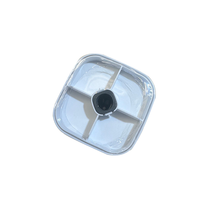 Plastic Bathroom Toilet Brush with Stand Holder 25.5 x 11.3 x 11.3 cm