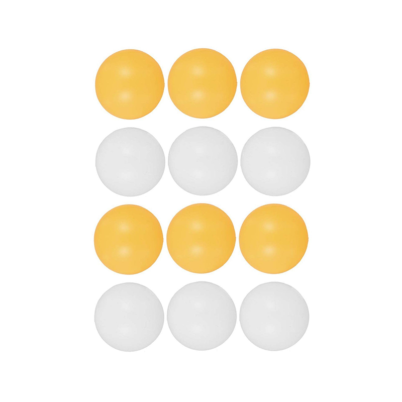 Plastic Table Tennis Ping Pong Balls 3.5 cm Pack of 12 Orange and White