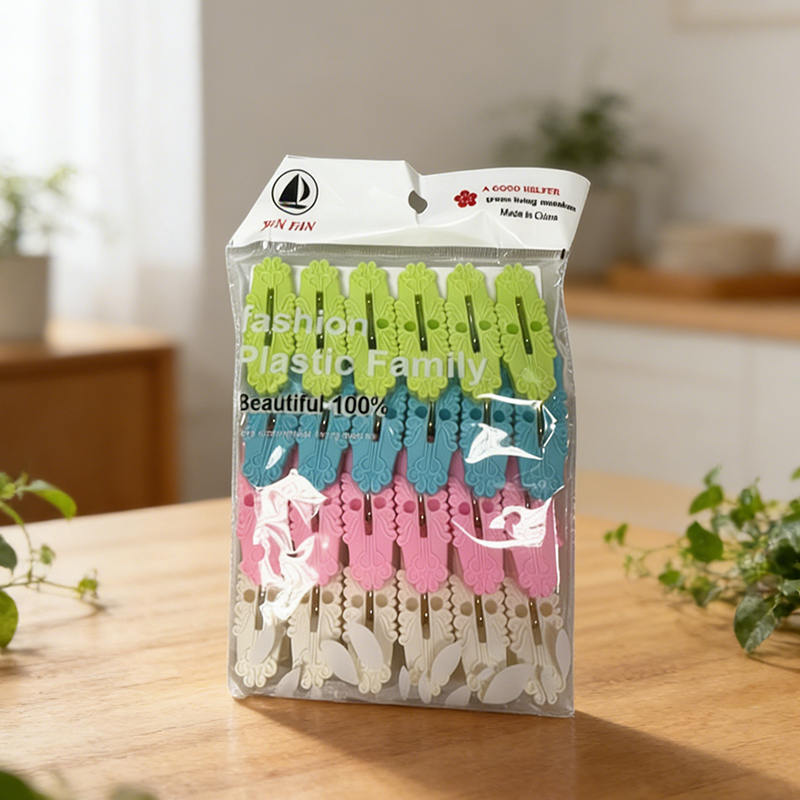 20PCS Plastic Washing Line Clothes Pegs Heavy Duty Clothespins With Anti-Rust Spring 5cm Random Colours