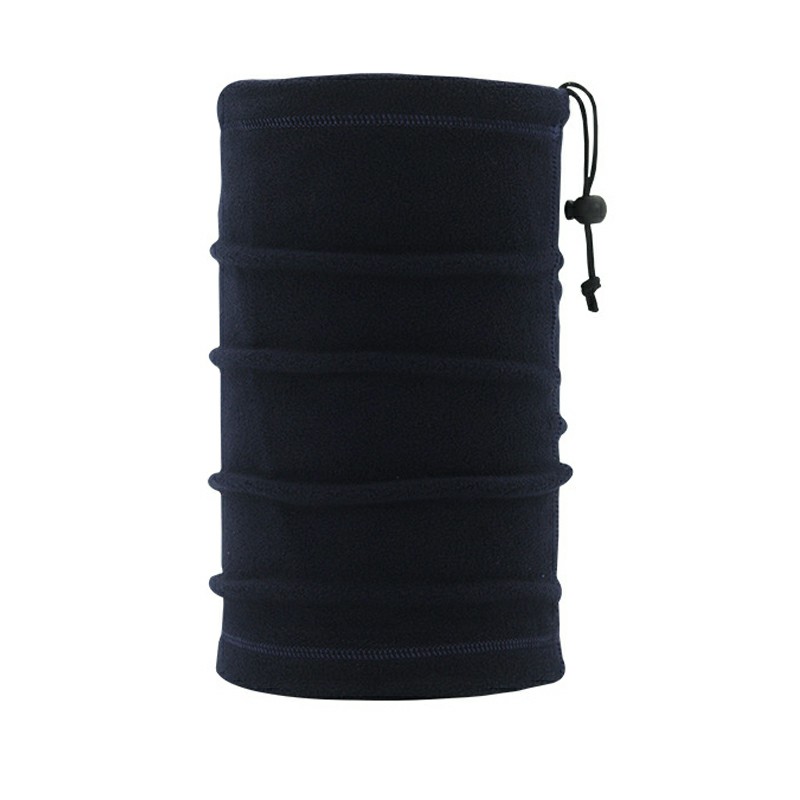 Polar Fleece Thermal Bandana Cycling Winter Face Masks Snood Scarf Neck Tube Warmers - Navy