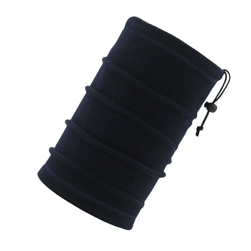 Polar Fleece Thermal Bandana Cycling Winter Face Masks Snood Scarf Neck Tube Warmers - Navy