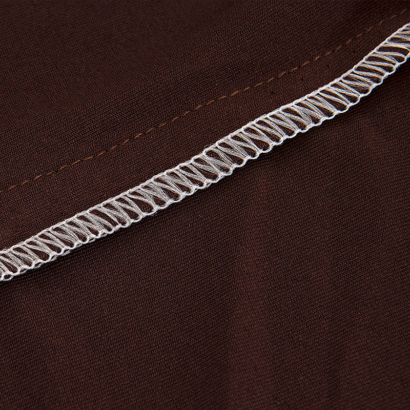 Polyester Spandex Fabric 1-Piece Stretch Slipcover for 2-Seats Sofa - Brown