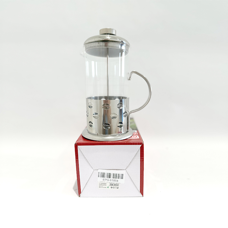 Press Plunger Cafetiere-Stainless Steel 600ml Coffee Maker