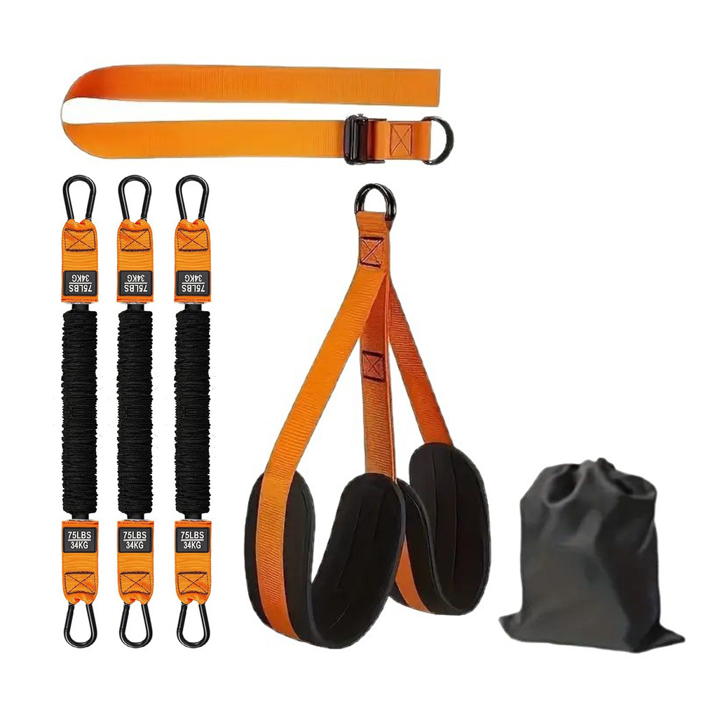 Pull up Bands Set With Knee Rest 225LBS Resistance Band Assistance Bands for Strength Training
