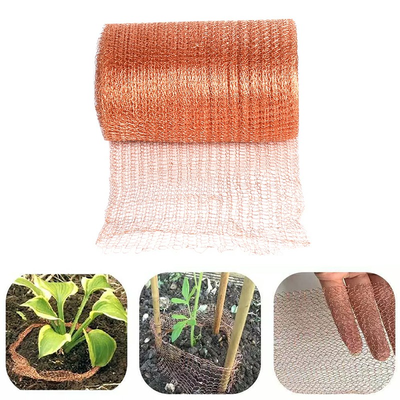 Pure Copper Mesh Rodent Slug Snail Rat Control Blocker Knitt Soffit Mesh - 3M