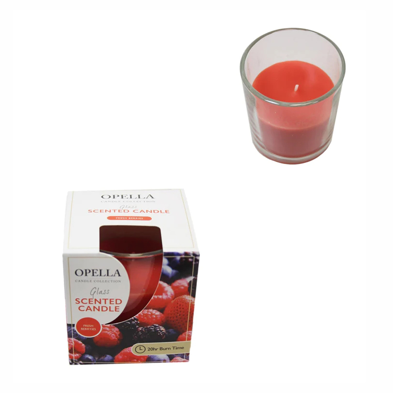 Scented Candle In Glass Jar Jasmine Blossom and Fruity Fragrance Candles for Wedding Table Centerpiece Home Decor Gift Party Random Sent