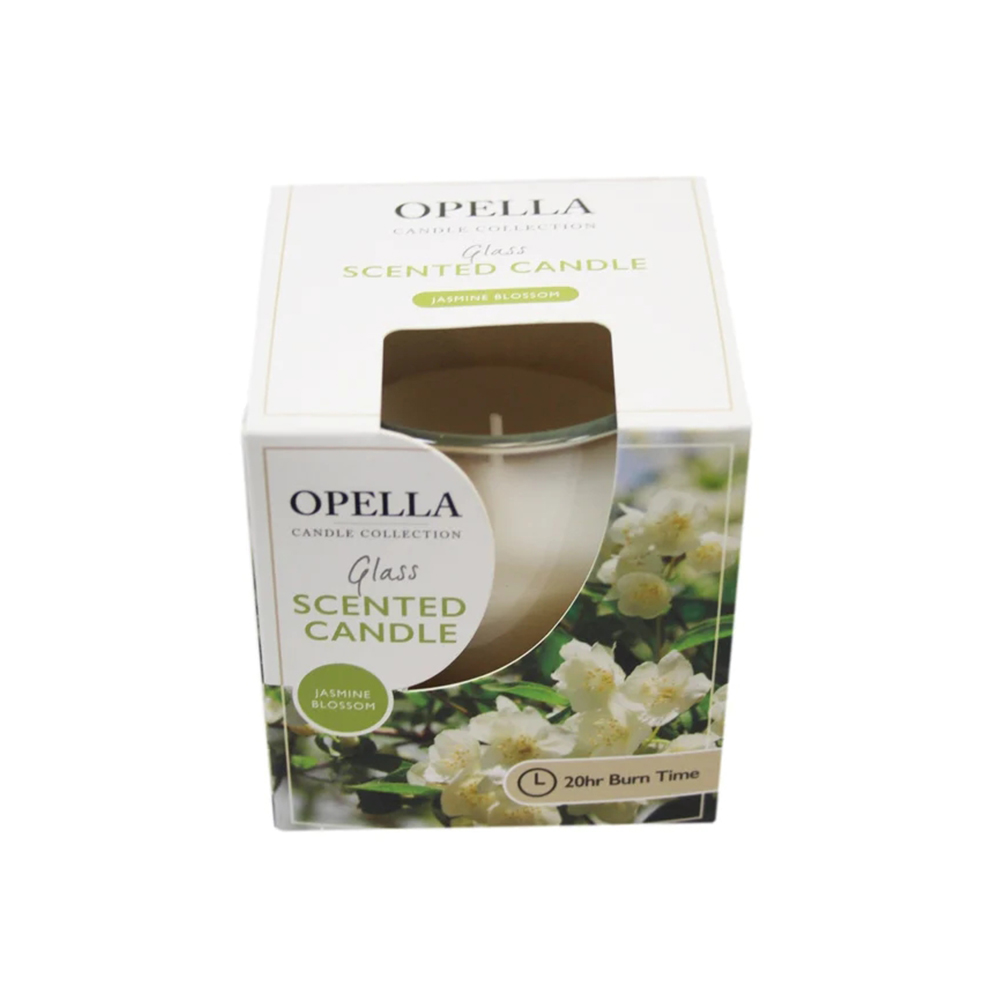 Scented Candle In Glass Jar Jasmine Blossom and Fruity Fragrance Candles for Wedding Table Centerpiece Home Decor Gift Party Random Sent