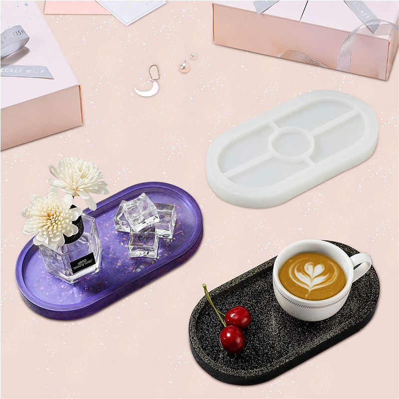 Silicone Resin Mound Oval Jewelry DIY Making Molds
