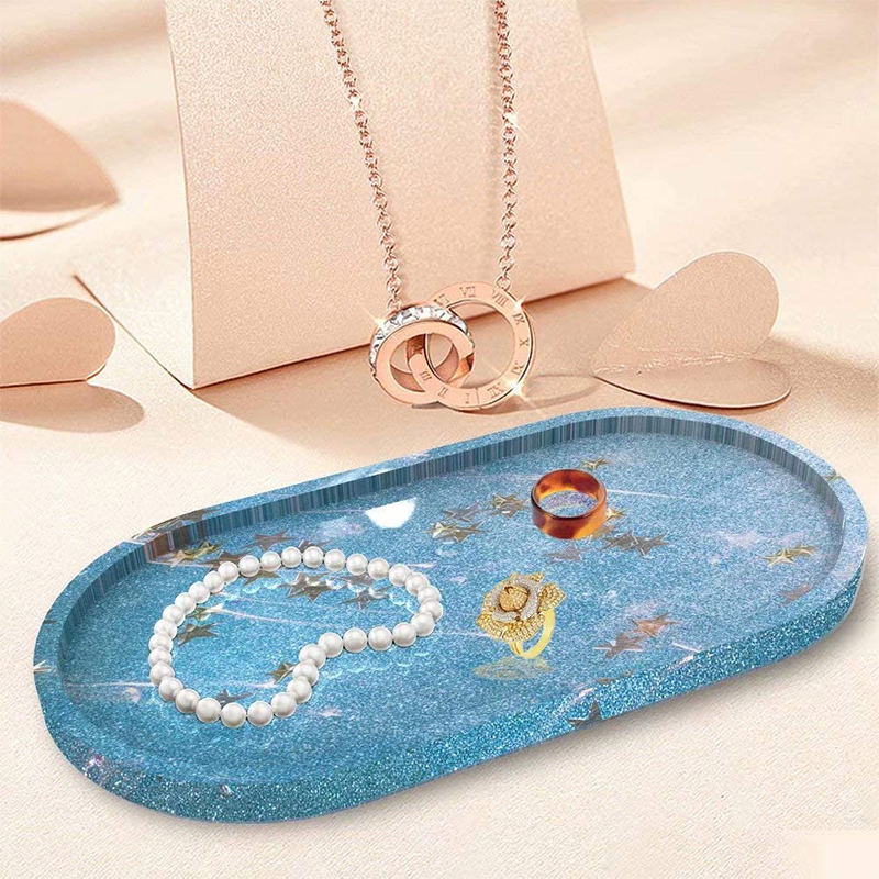 Silicone Resin Mound Oval Jewelry DIY Making Molds