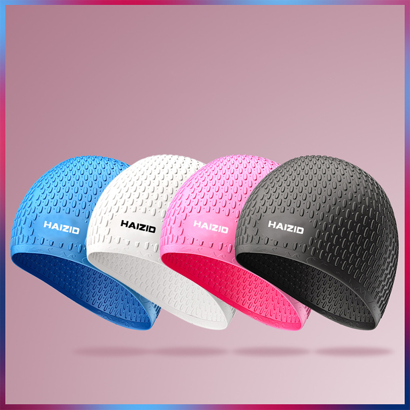 Silicone Swimming Pool Cap for Men and Women - Pink