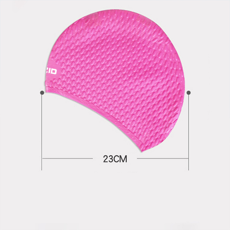 Silicone Swimming Pool Cap for Men and Women - Pink
