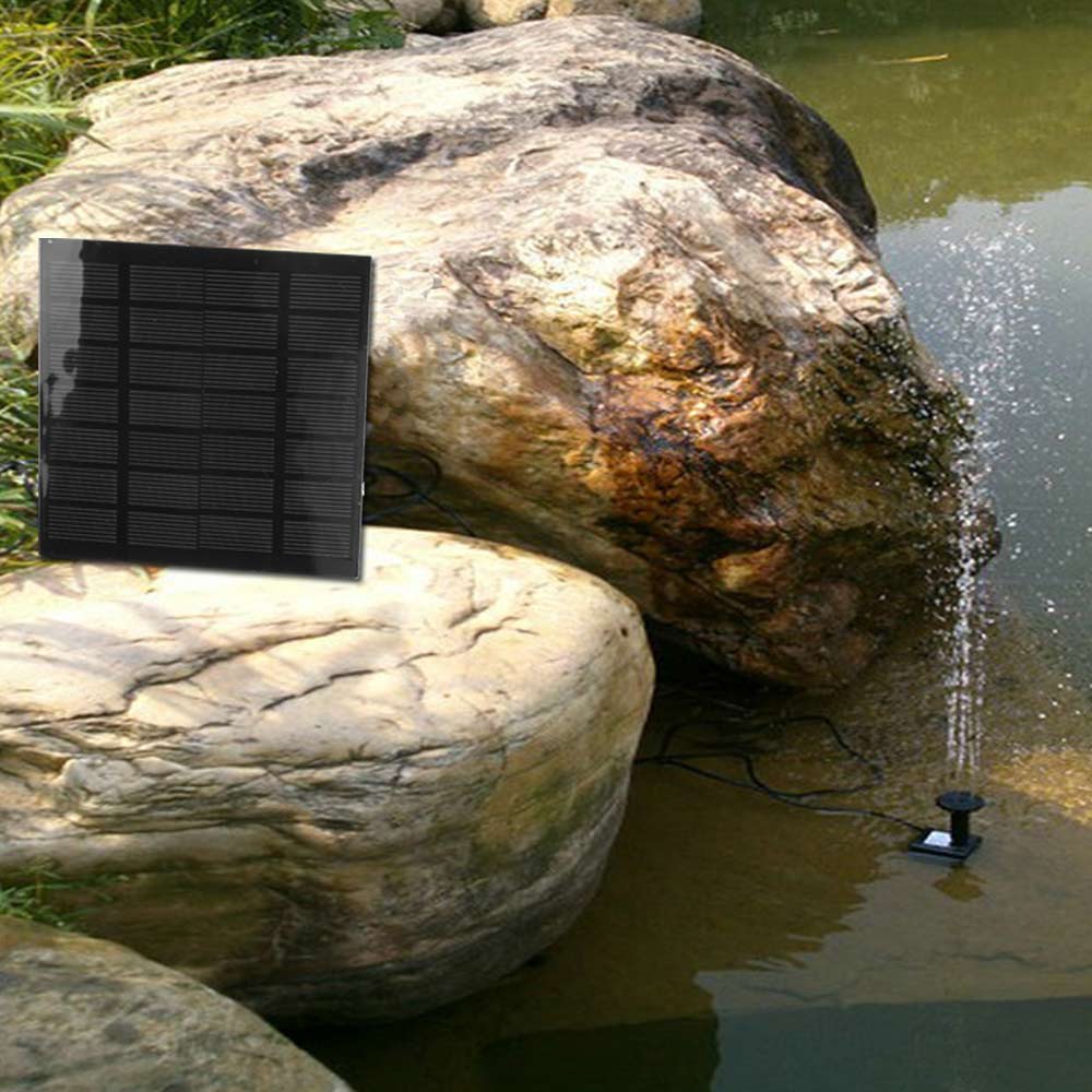 Solar Panel Powered Water Feature Plants Pump Garden Pool Pond Aquarium Fountain.