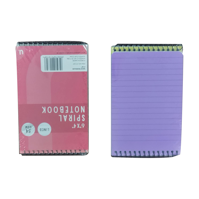 3PCS Spiral Notebook 6 x 4 inch Kids Notebook Students Notebook Wirebound Notebook Random Colour