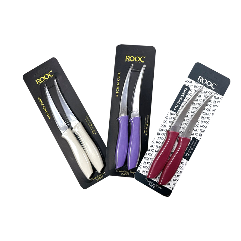 Stainless Steel Multipurpose Knife 4 Inch Set of 2 - Random Colours