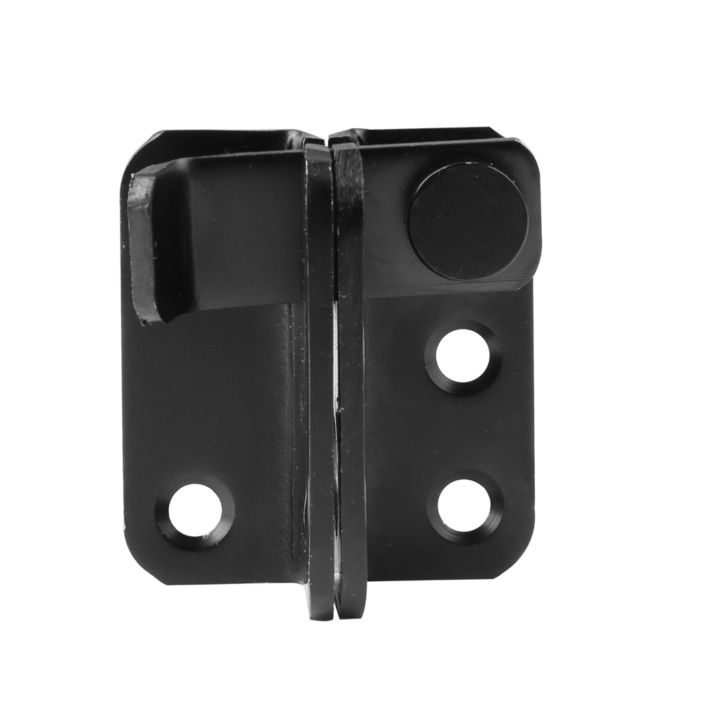 Stainless Steel Slide Latch Lock Bolt Heavy Duty Garden Gate Shed Door Black - Open Door From the Left